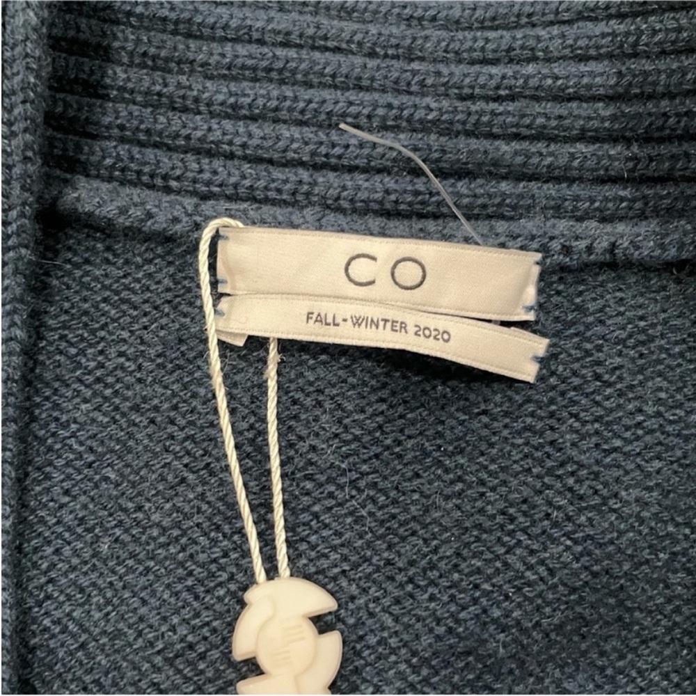CO Wool and Cashmere Tie Waist Button Down Cardigan Sweater XS - Picture 2 of 11